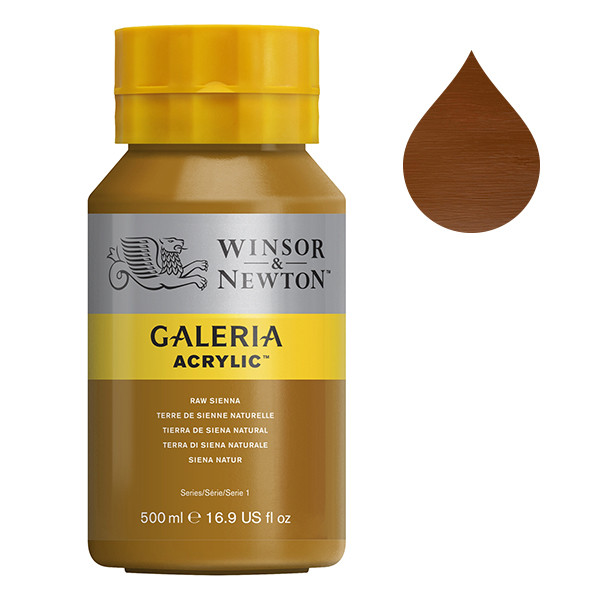 Winsor & Newton Galeria Akrylfärg 552 Raw Sienna | 500 ml 2150552 410106 - 1