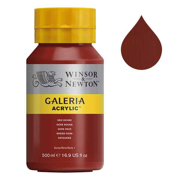 Winsor & Newton Galeria Akrylfärg 564 Red Ochre | 500 ml 2150564 410109 - 1