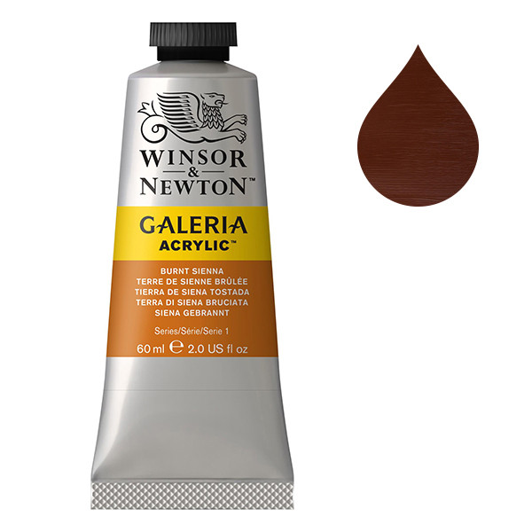 Winsor & Newton Galeria Akrylfärg 74 Burnt Sienna | 60 ml 2120074 410002 - 1