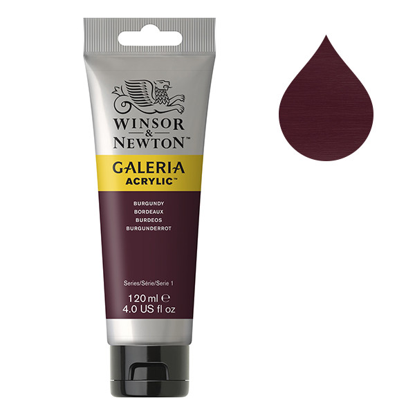 Winsor & Newton Galeria Akrylfärg 75 Burgundy | 120 ml 2131075 410121 - 1