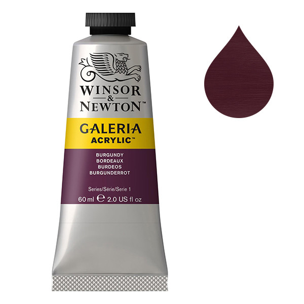 Winsor & Newton Galeria Akrylfärg 75 Burgundy | 60 ml 2120075 410001 - 1