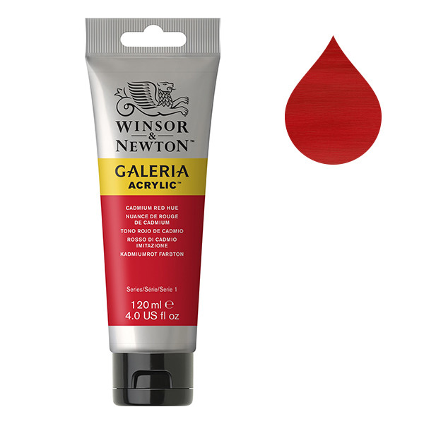 Winsor & Newton Galeria Akrylfärg 95 Cadmium Red Hue | 120 ml 2131095 410126 - 1