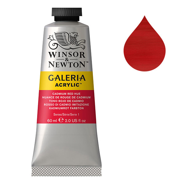 Winsor & Newton Galeria Akrylfärg 95 Cadmium Red Hue | 60 ml 2120095 410006 - 1