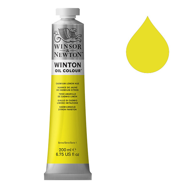 Winsor & Newton Winton Oljefärg 087 Cadmium Lemon Hue | 200 ml 1437087 410306 - 1