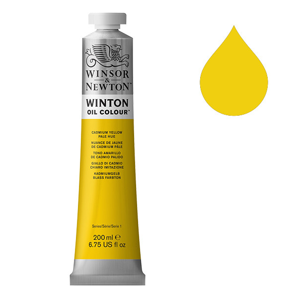 Winsor & Newton Winton Oljefärg 119 Cadmium Yellow Pale Hue | 200 ml 1437119 410312 - 1
