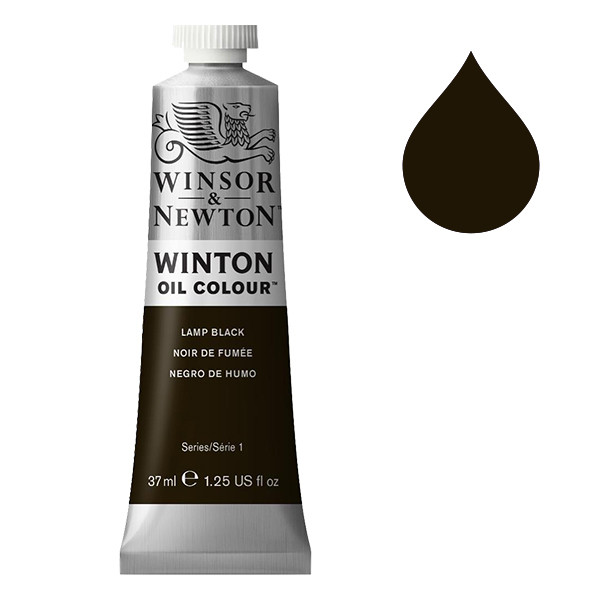 Winsor & Newton Winton Oljefärg 337 Lamp Black | 37 ml 1414337 410270 - 1