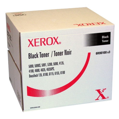 Xerox 006R90100 svart toner 3-pack (original) 006R90100 046831 - 1