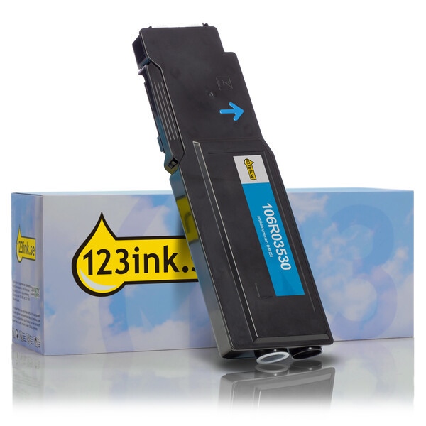 Xerox 106R03530 cyan toner extra hög kapacitet (varumärket 123ink) 106R03530C 048151 - 1