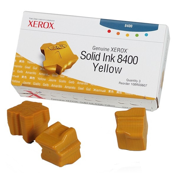 Xerox 108R00607 gul solid ink 3-pack (original) 108R00607 046729 - 1