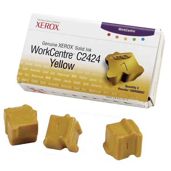 Xerox 108R00662 gul solid ink 3-pack (original) 108R00662 047025 - 1