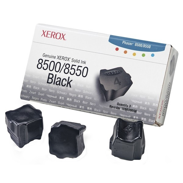 Xerox 108R00668 svart solid ink 3-pack (original) 108R00668 046915 - 1