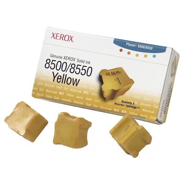 Xerox 108R00671 gul solid ink 3-pack (original) 108R00671 046930 - 1
