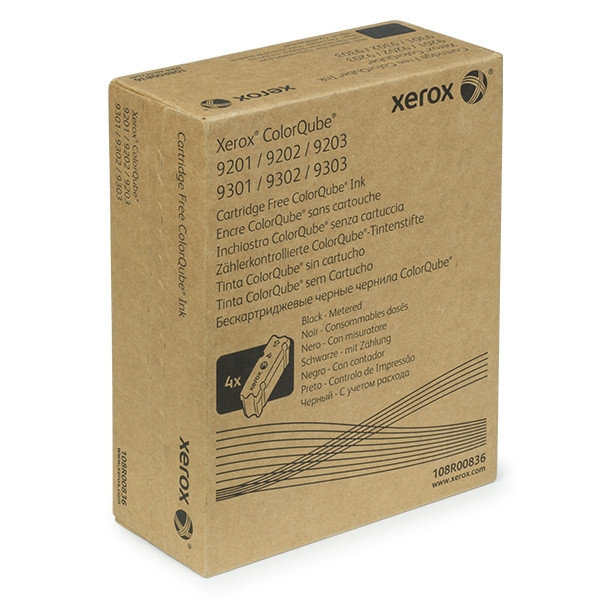 Xerox 108R00836 svart solid ink 4-pack (original) 108R00836 047614 - 1