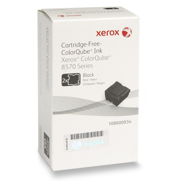 Xerox 108R00934 svart solid ink 2-pack (original) 108R00934 047592 - 1