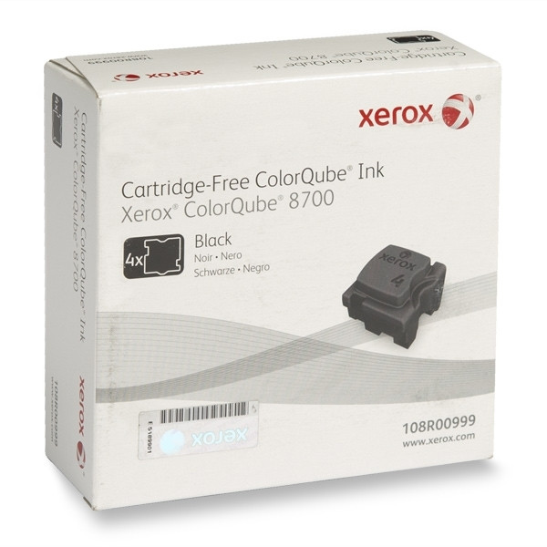 Xerox 108R00999 svart solid ink 4-pack (original) 108R00999 047794 - 1