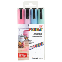 Akrylpenna 6mm | ZIG Posterman pastel | 4 färger SE001338