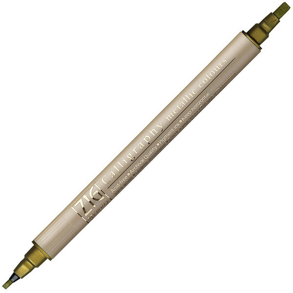 Kalligrafipenna 2.0/3.5mm | ZIG Metallic MS-8400 | guld 238741 - 1