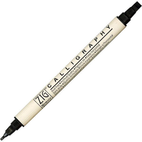 Kalligrafipenna 2.0/5.0mm | ZIG MS | pure black 360010 - 1