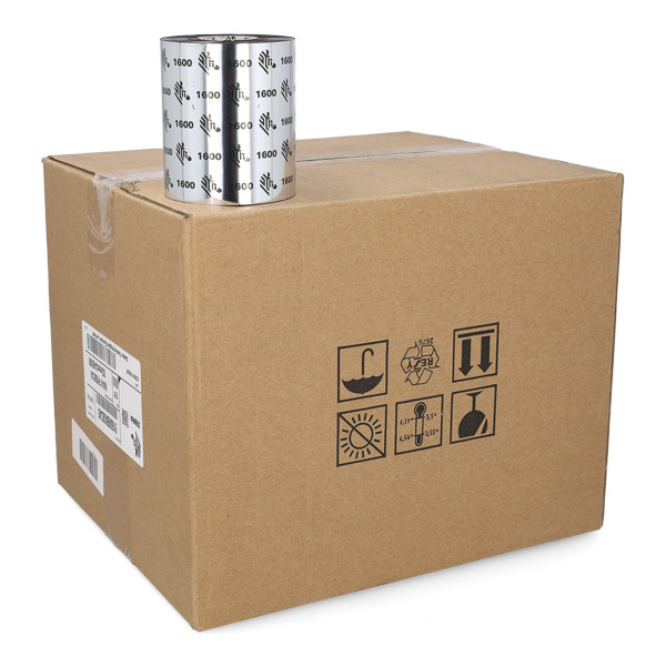 Zebra 1600 Färgband vax | 01600BK08345 | 83mmx450m (ORIGINAL) 18 band 144540 - 1