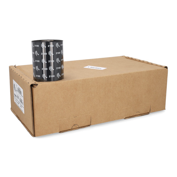 Zebra 2100 Färgband vax | 02100BK08945 | 89mmx450m (ORIGINAL) 12 band 141082 - 1