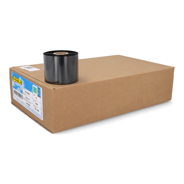 Zebra 2300 Färgband vax | 02300BK06045 | 60mm x 450m (varumärket 123ink) 12 band 141059 - 1