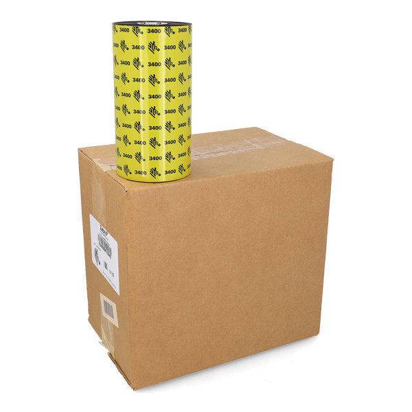Zebra 3400 Färgband vax/resin | 03400BK15645 | 156mmx450m (ORIGINAL) 6 band 141124 - 1