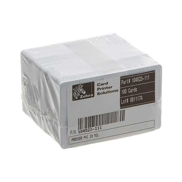 Zebra PVC-kort | 104523-111 (ORIGINAL) 500st 104523-111 141499 - 1