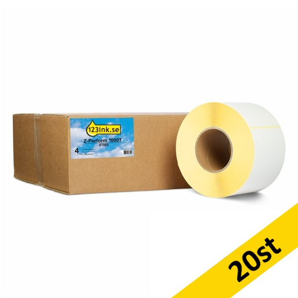 Zebra Z-Perform 1000T | 87985 | 102x152mm (varumärket 123ink) 20st 650730 - 1