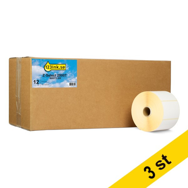 Zebra Z-Select 2000T | 800273-205 | 76x51mm (varumärket 123ink) 36st 800273-205C 650736 - 1