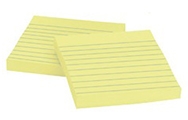 Linjerade Post-it lappar