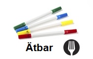 Pennor med ätbart bläck