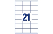 21 per ark (63,5 x 38,1 mm)