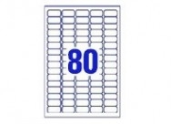 80 per ark (35,6 x 16,9 mm)