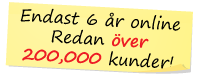 Online sedan maj 2015. Redan över 200 000 kunder!
