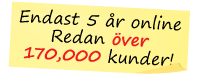 Online sedan maj 2015. Redan över 140 000 kunder!