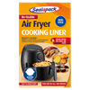 En förpackning Airfryer liner från Seal-a-pack som är oranget och föreställer en Airfryer